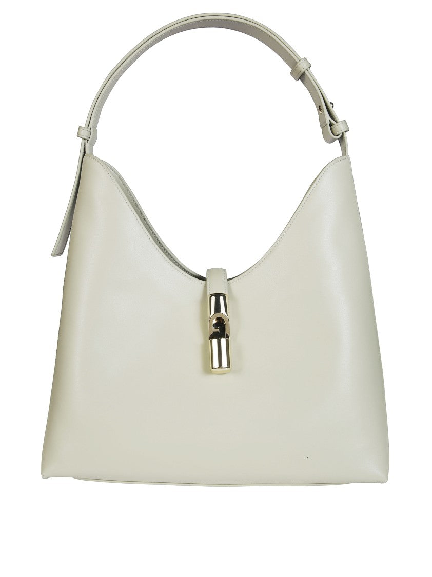 Furla Structured Hobo Bag In Smooth Leather