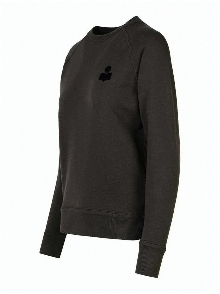 Isabel Marant Long-Sleeve Black Sweatshirt With Crew Neckline