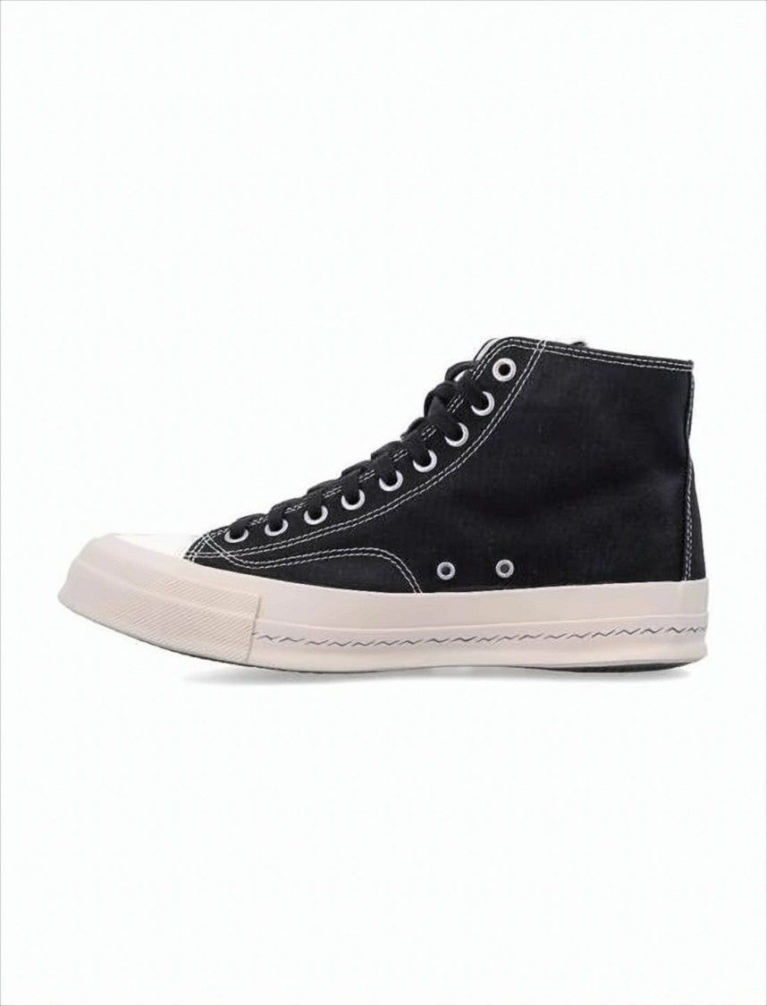 Visvim High-Top Sneakers With Contrast Stitching And Signature Logo