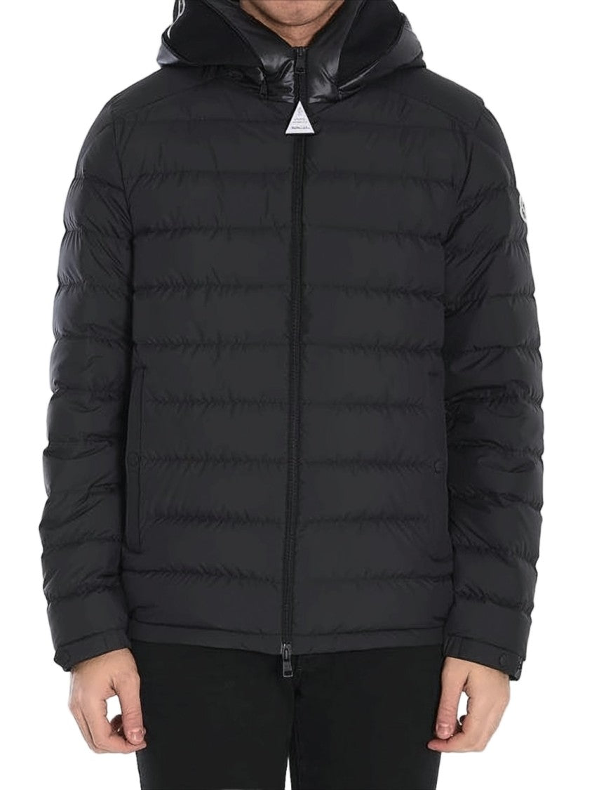 Moncler Quilted Black Padded Jacket With Hood