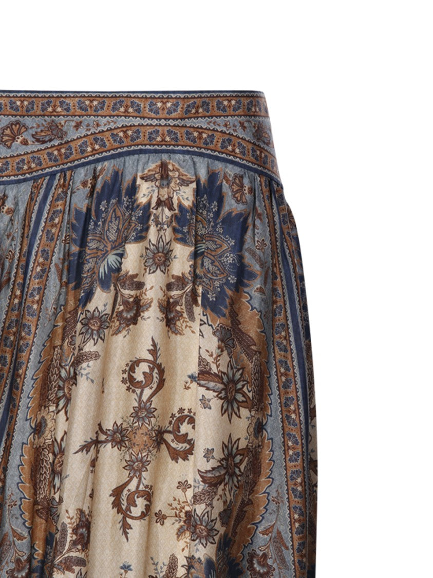 Zimmermann Ascension Tiered Midi Skirt