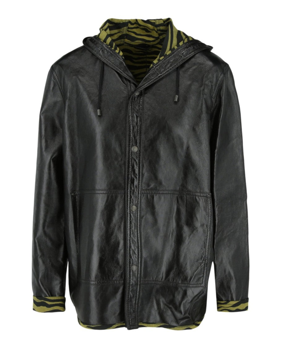 Bottega Veneta Zebra Print Lined Leather Jacket