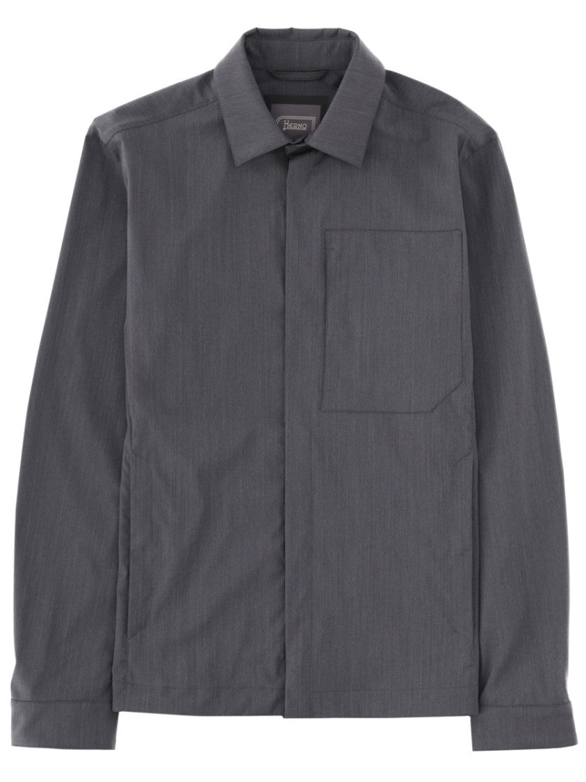 Herno Dark Grey Regular Fit Overshirt