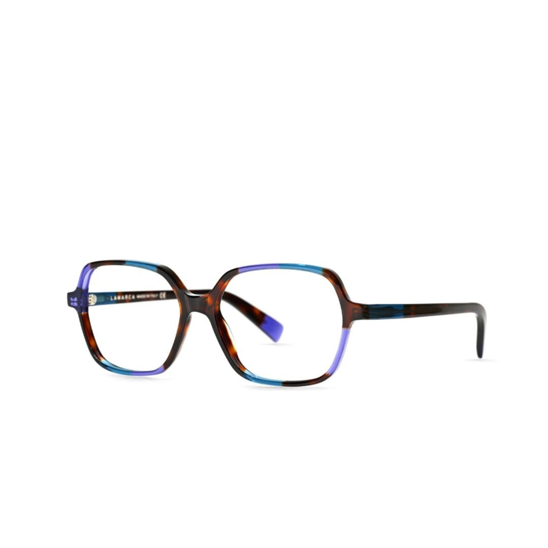Lamarca Tortoiseshell Mosaico 181 Acetate Geometric Eyeglasses