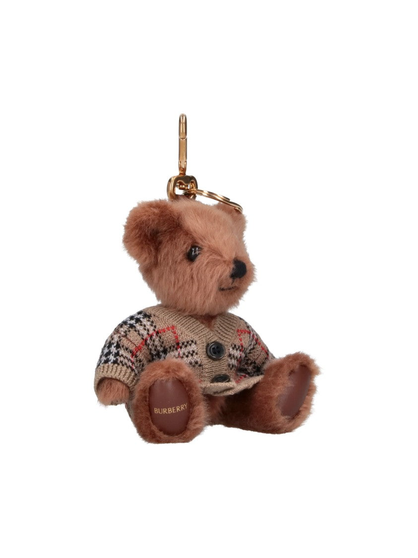 Burberry Beige Thomas Bear Fabric Charm