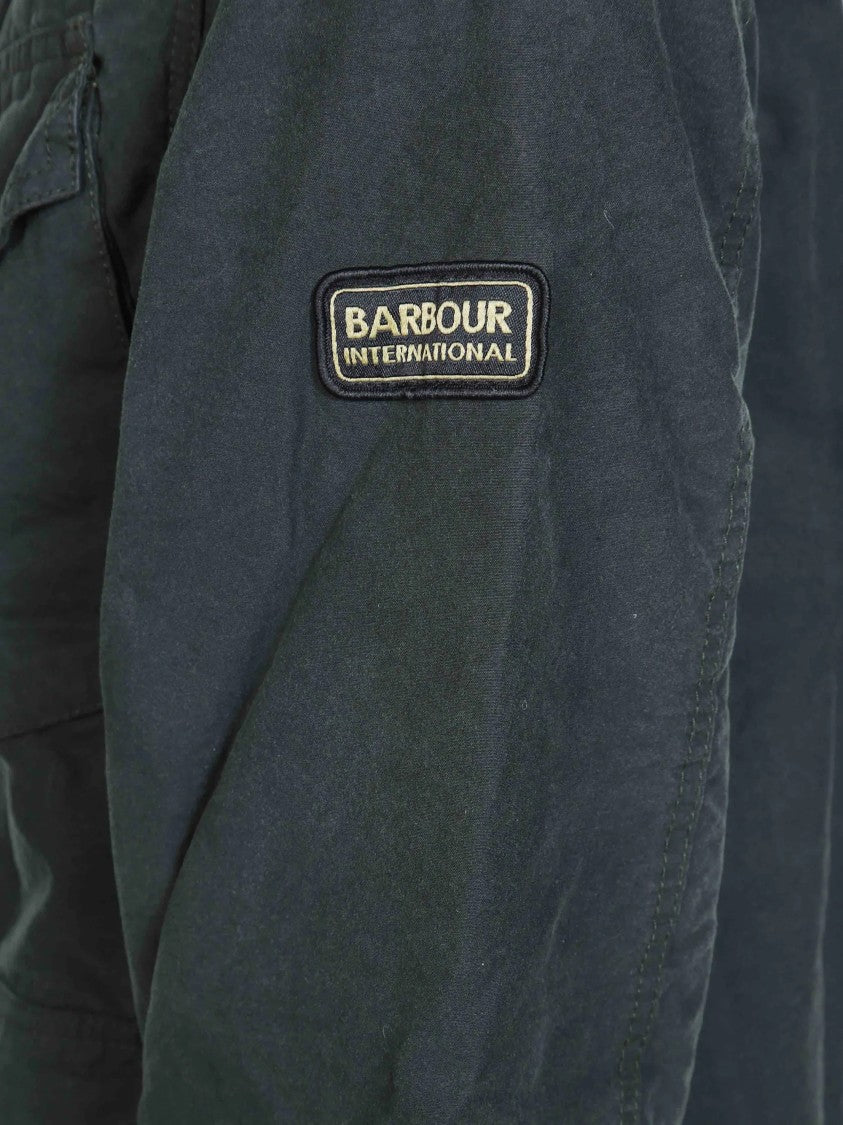 Barbour Washed Waxed-Cotton Military Jacket With Contrasting Corduroy Collar