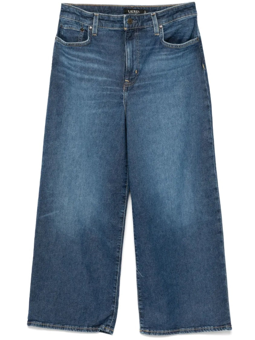 Lauren Ralph Lauren Saira Cropped Wide Jeans