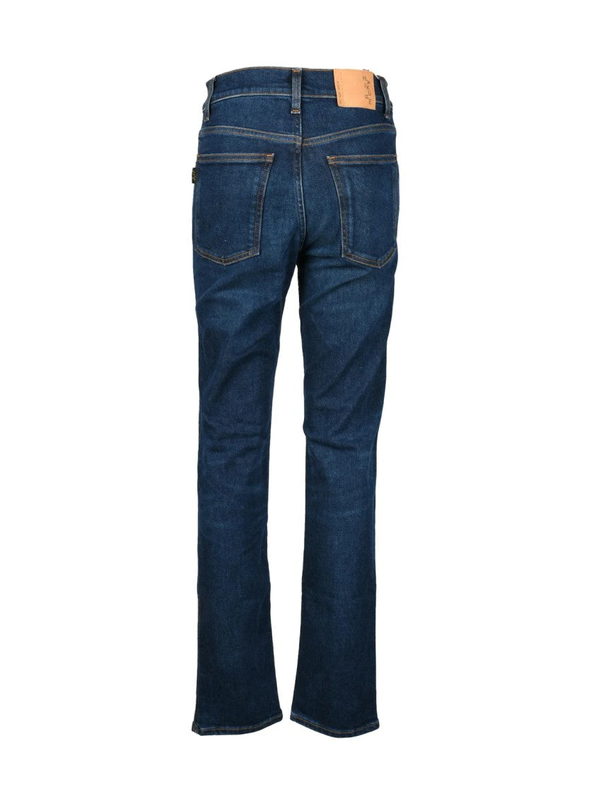 Haikure Mid-Rise Skinny Fit Jeans With Subtle Fading And Whiskering