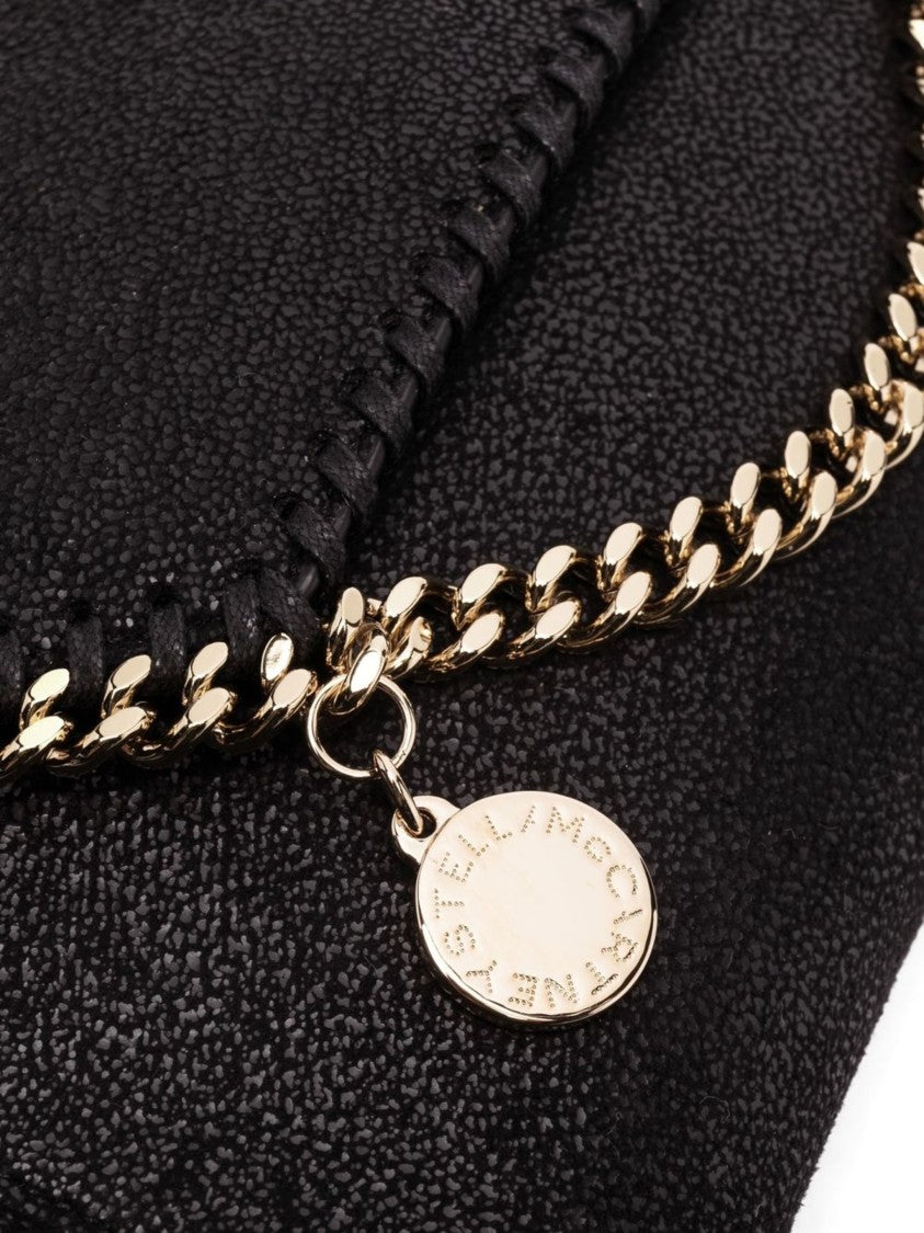 Stella Mccartney Black Falabella Wallet Chain Satchel