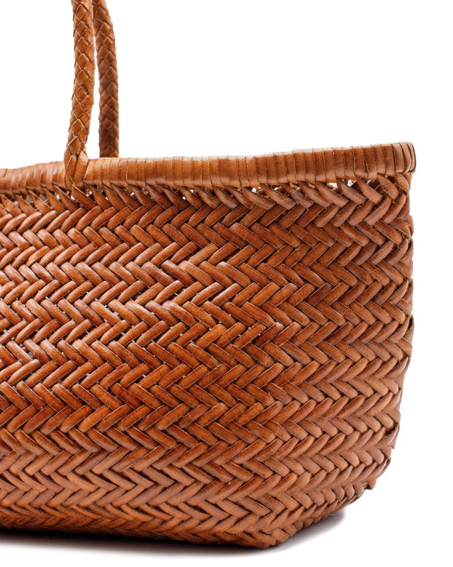 Dragon Diffusion Large Handwoven Basket Tote In Buffalo Calf Leather