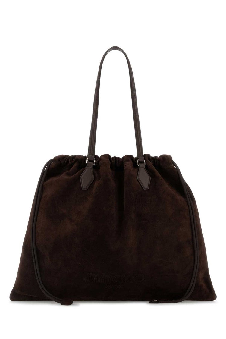 Jimmy Choo Brown Suede Shopping Bag