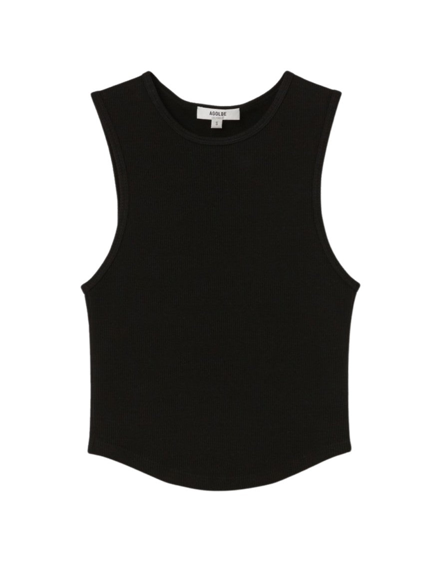Agolde Top Tank Cropped Nova Nero