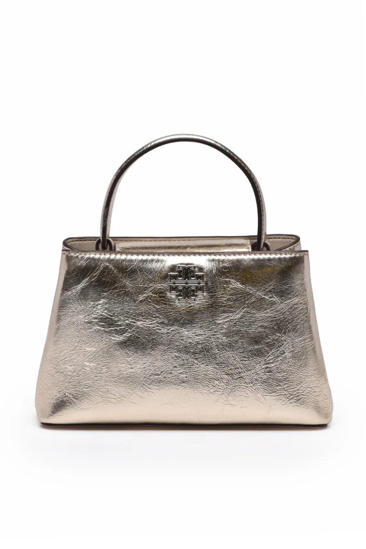 Tory Burch Britten Metallic Tote Bag - Gold