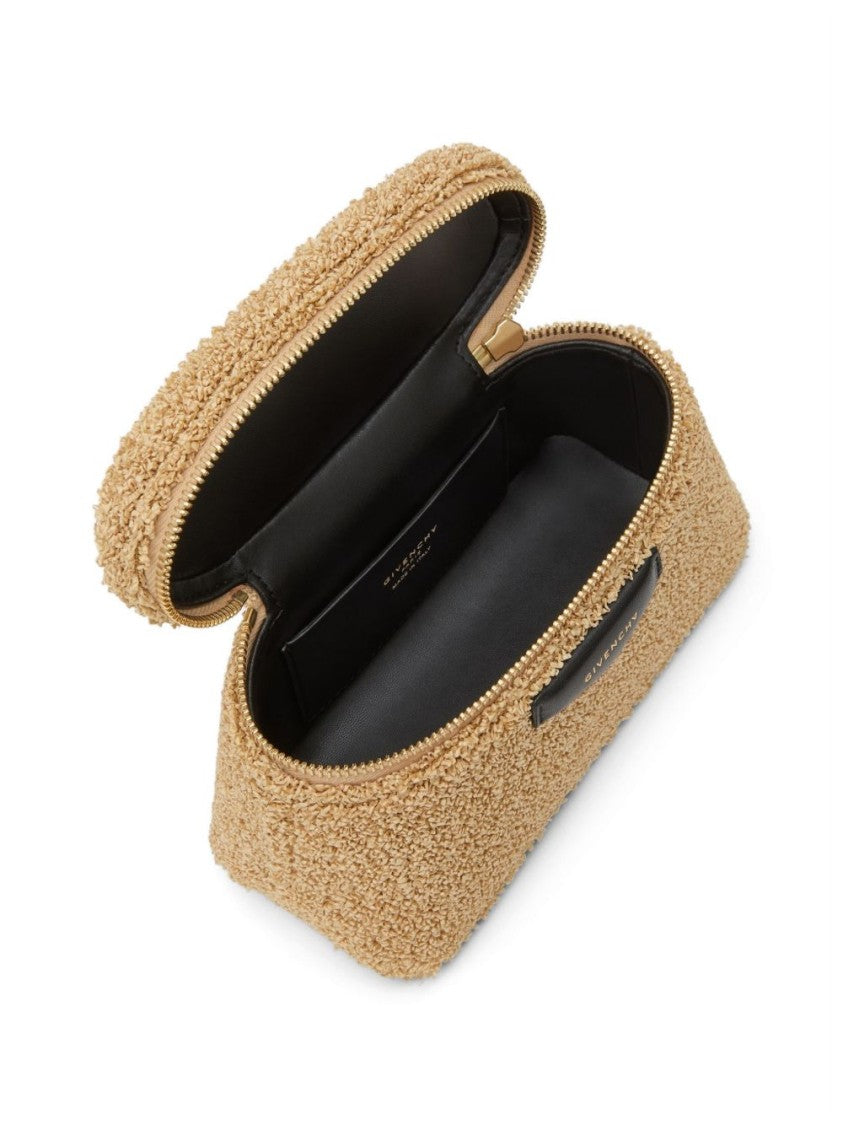 Givenchy Structured Handbag With Textured Teddy Fabric