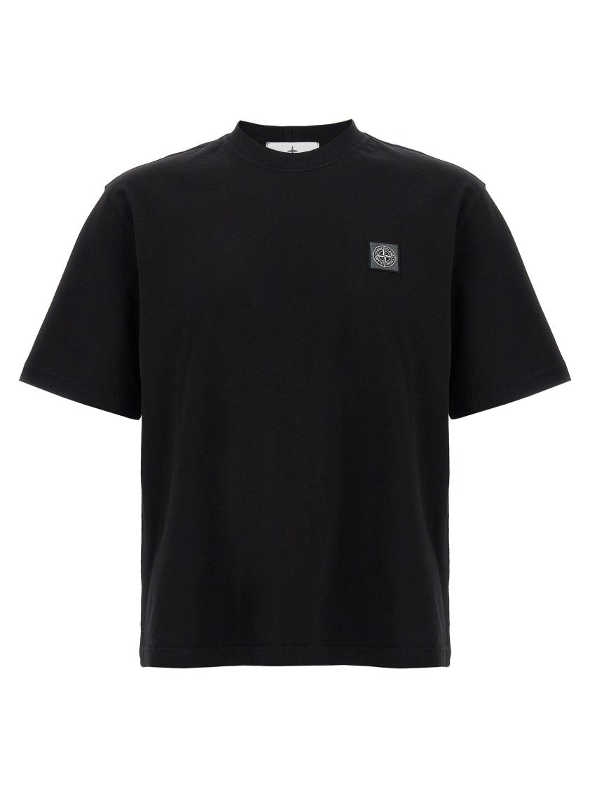 Stone Island Logo Patch T-Shirt Black