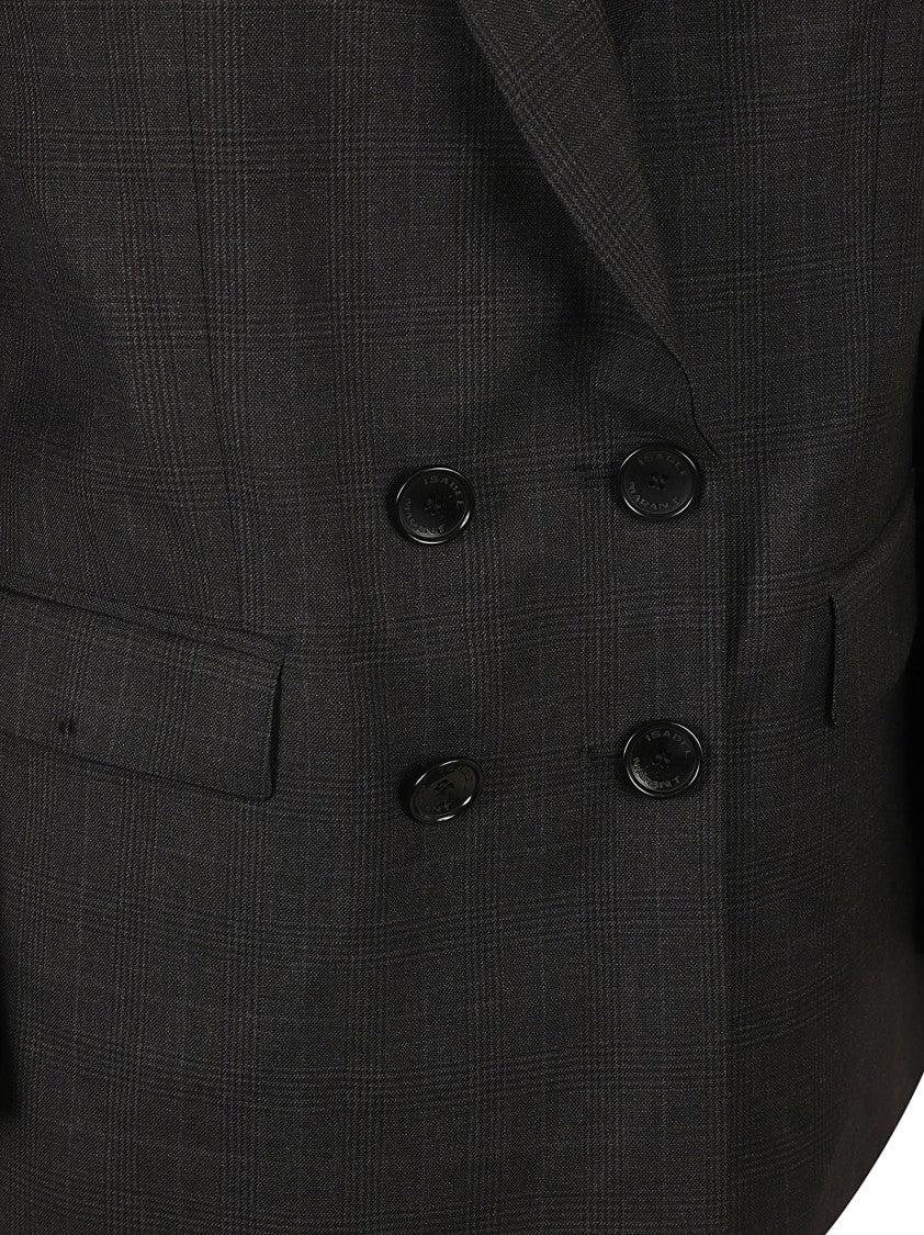 Isabel Marant Double-Breasted Tailored Jacket With Notched Lapel