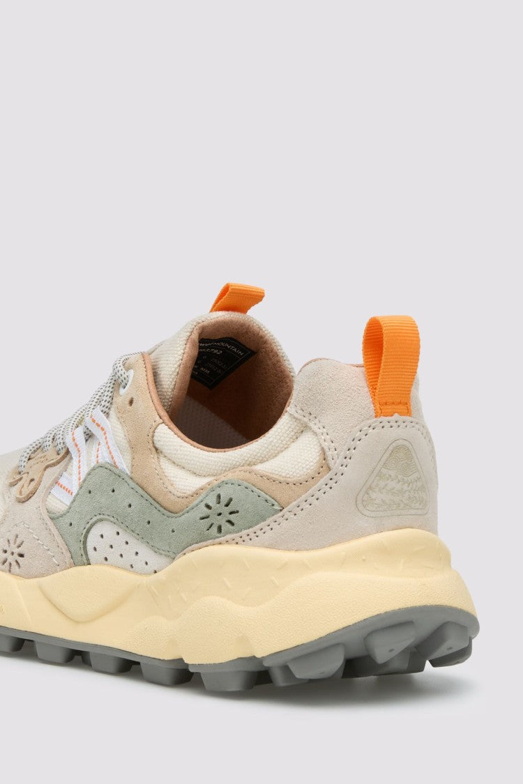 Flower Mountain Layered Design Sneakers With Textured Sole