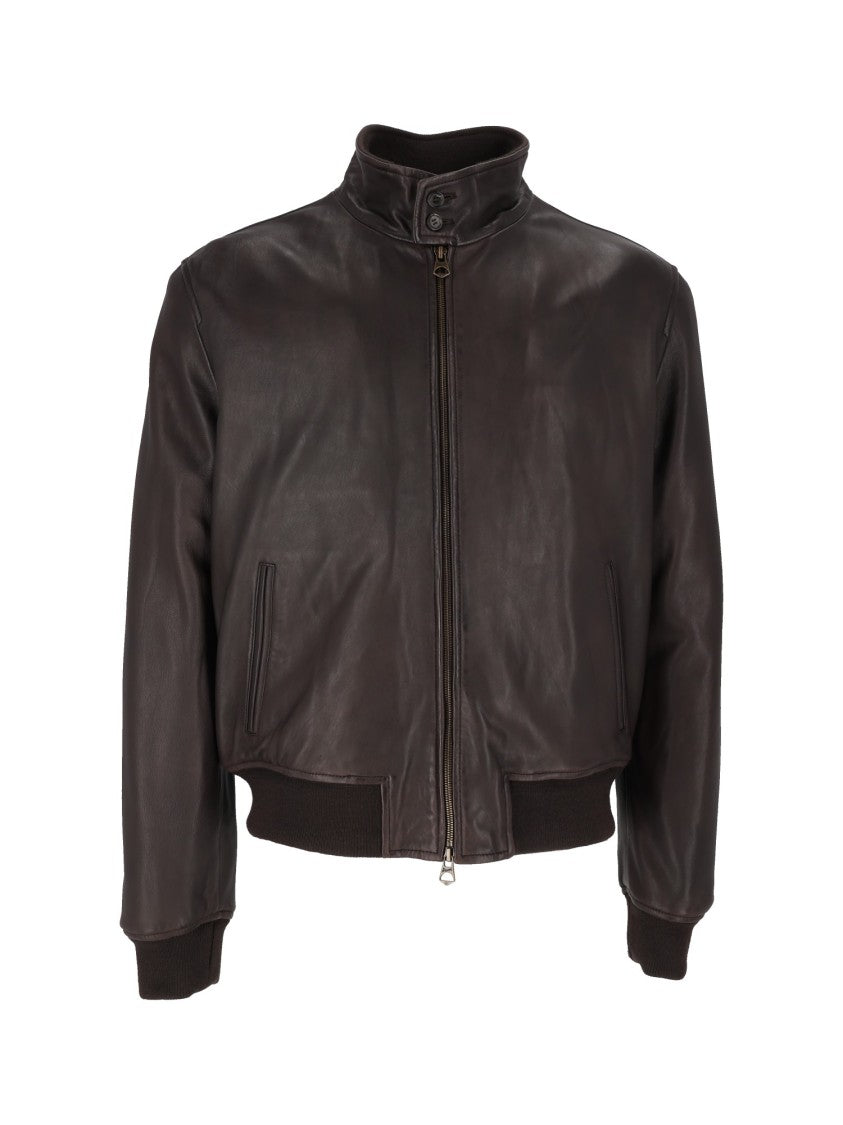 Stewart Jeff-Washed Nappa Leather Jacket