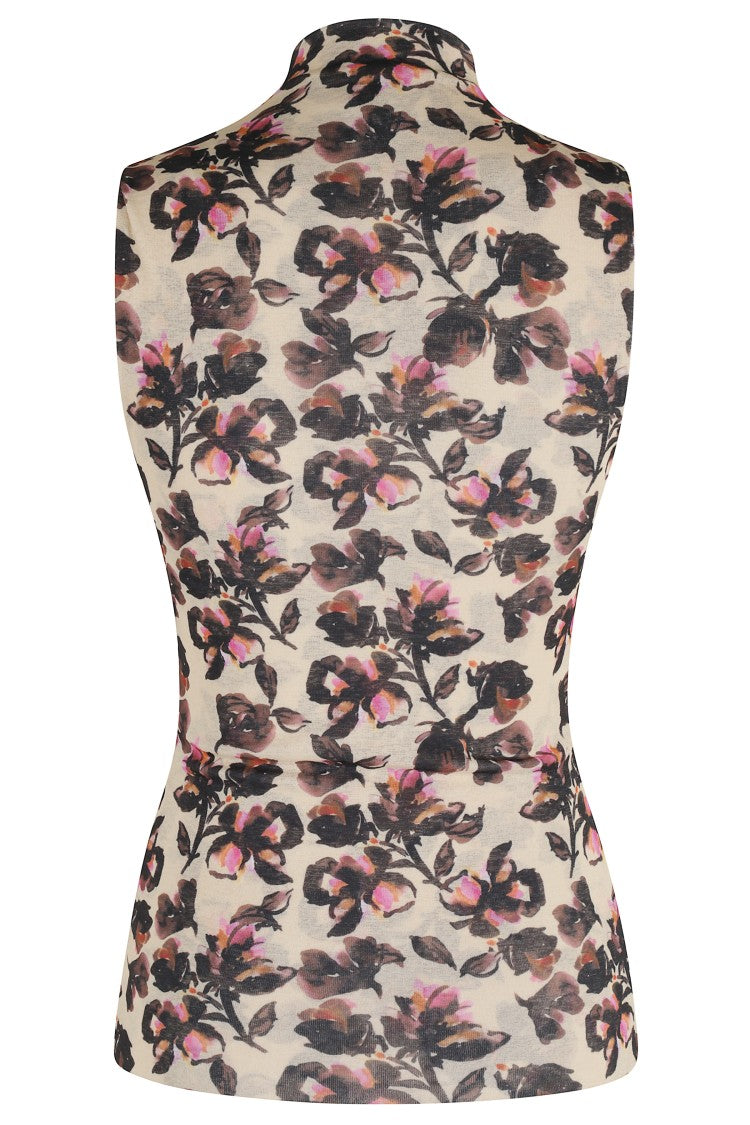 Nanushka Pink Annyka Floral Top
