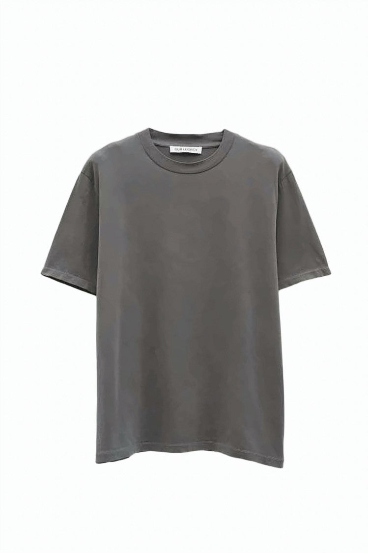 Our Legacy Relaxed Fit Grey T-Shirt With Crew Neckline