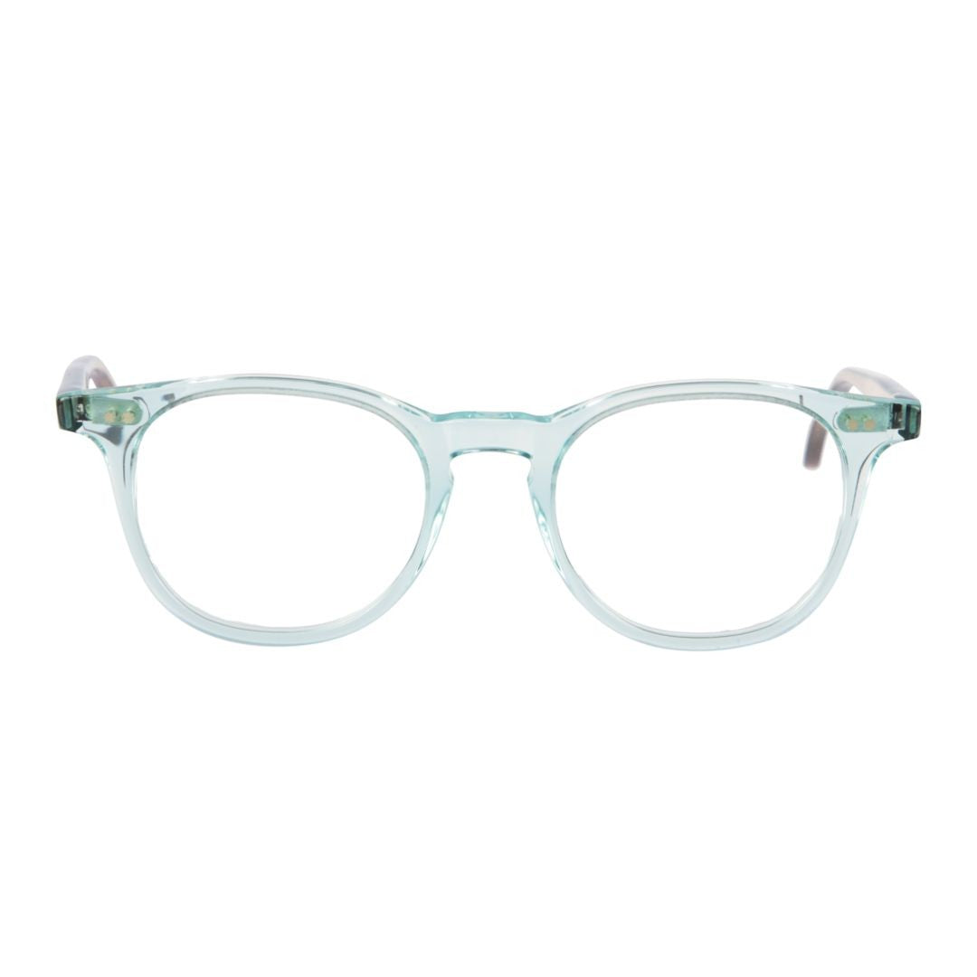 Kador Kubino Translucent Light Blue Round Square Eyeglasses