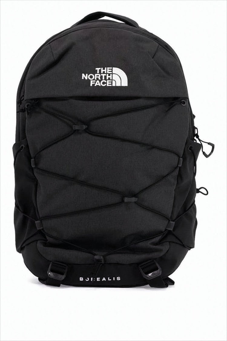 The North Face Spacious Black Nylon Backpack With Bungee Detail