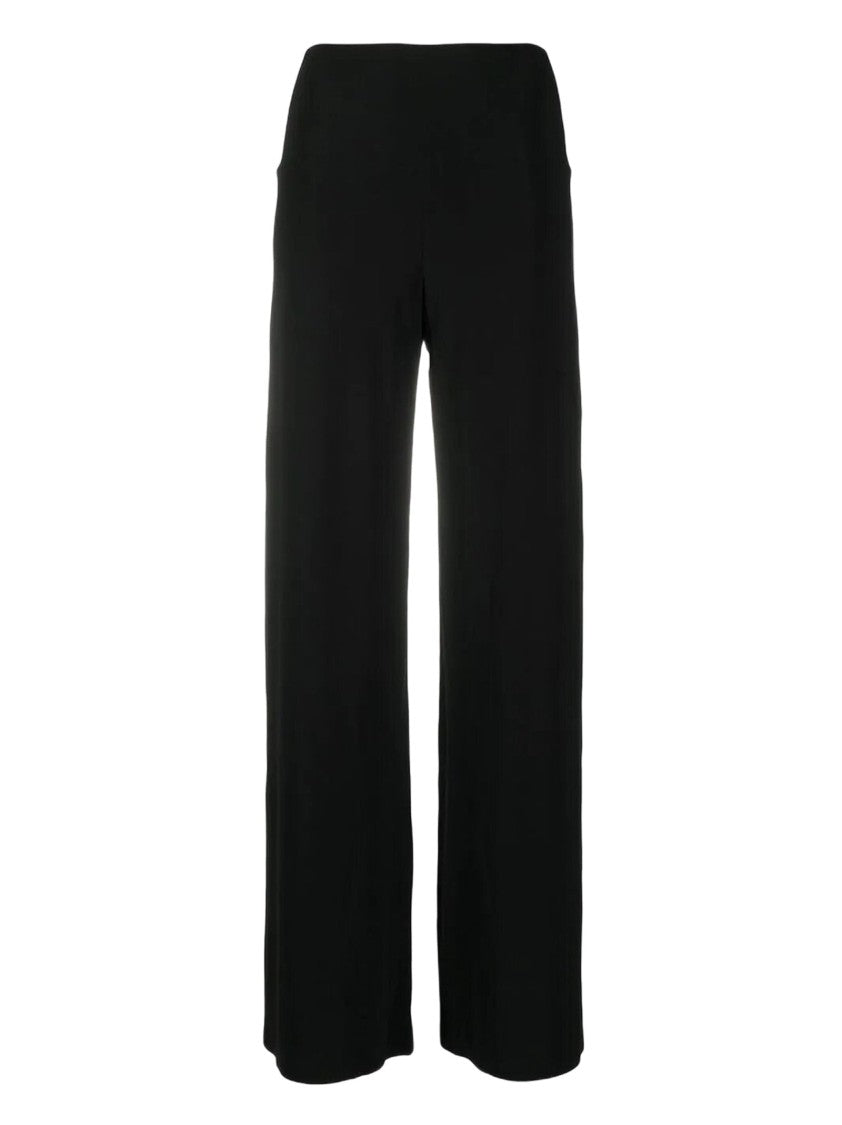 Norma Kamali Relaxed Fit Trousers With Straight Hem And Elastic Waistband