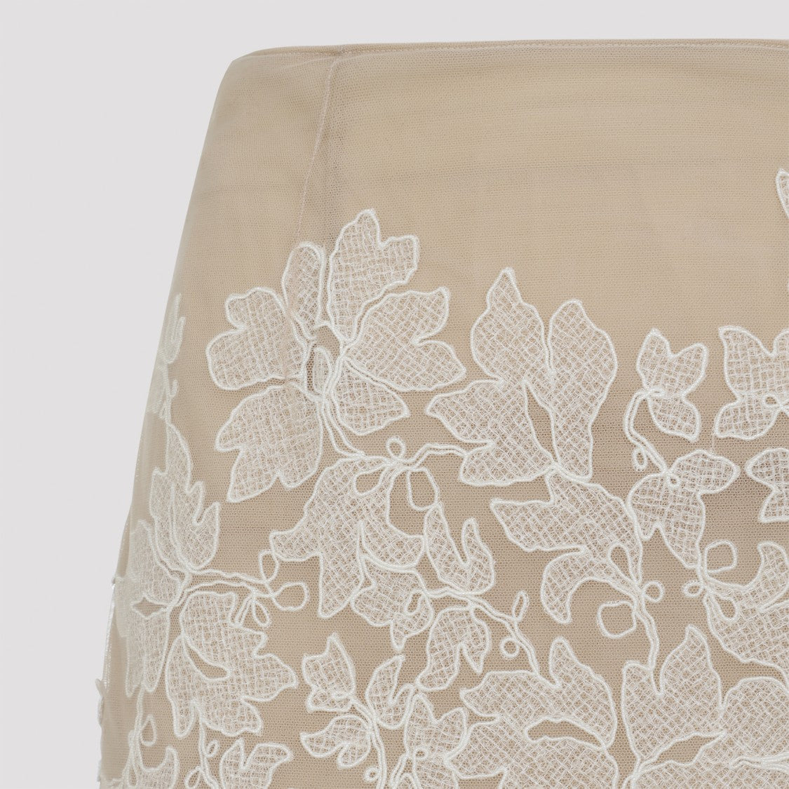 Ermanno Scervino White Polyamide Midi Skirt