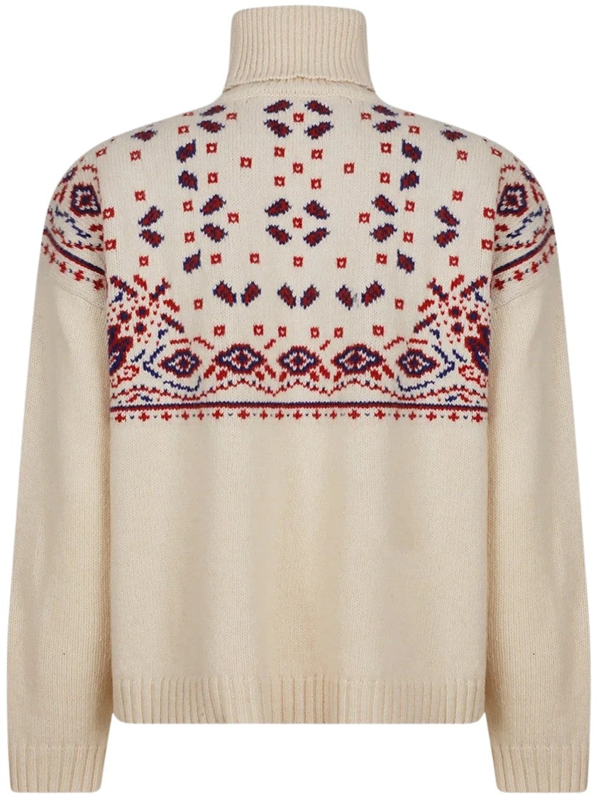Giada Benincasa Soho Geometric Patterned Turtleneck Sweater
