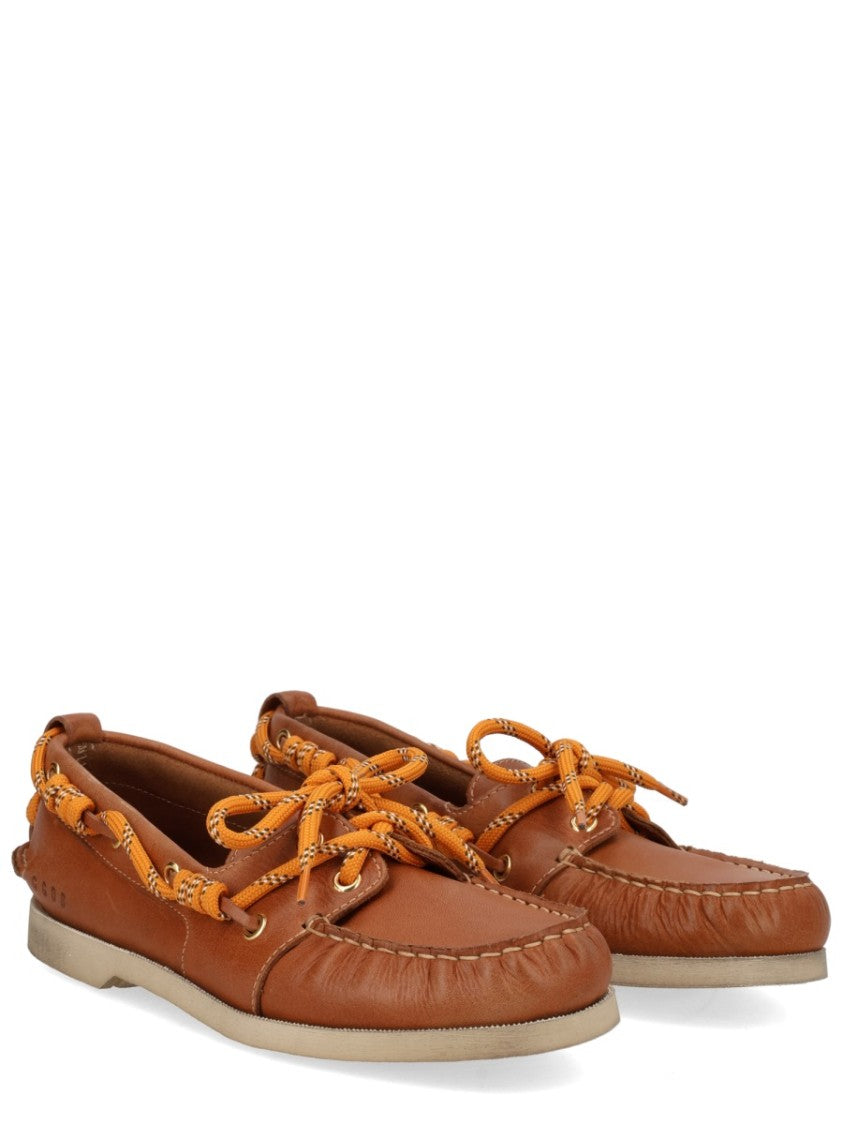 Golden Goose Cruise Stitched Toe Penny Suede Loafers