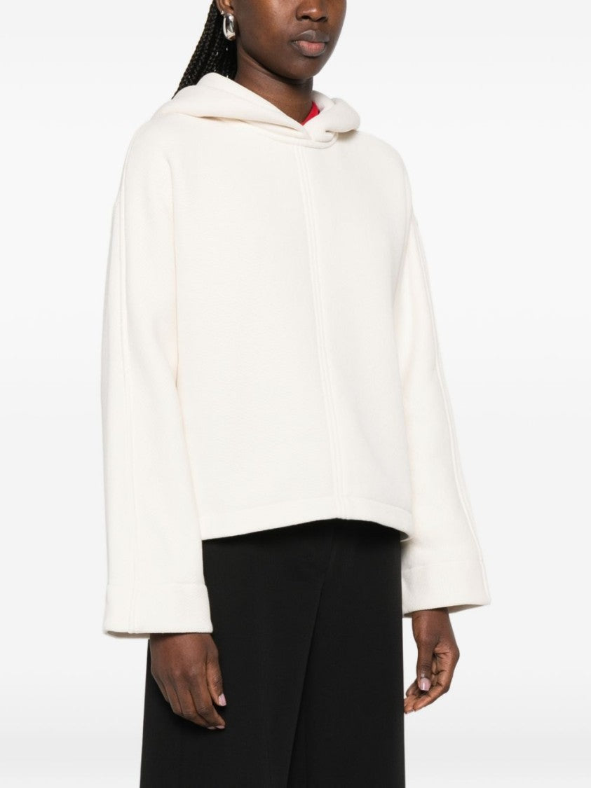 Max Mara Cotton Jersey Sweatshirt With Kimono Sleeves
