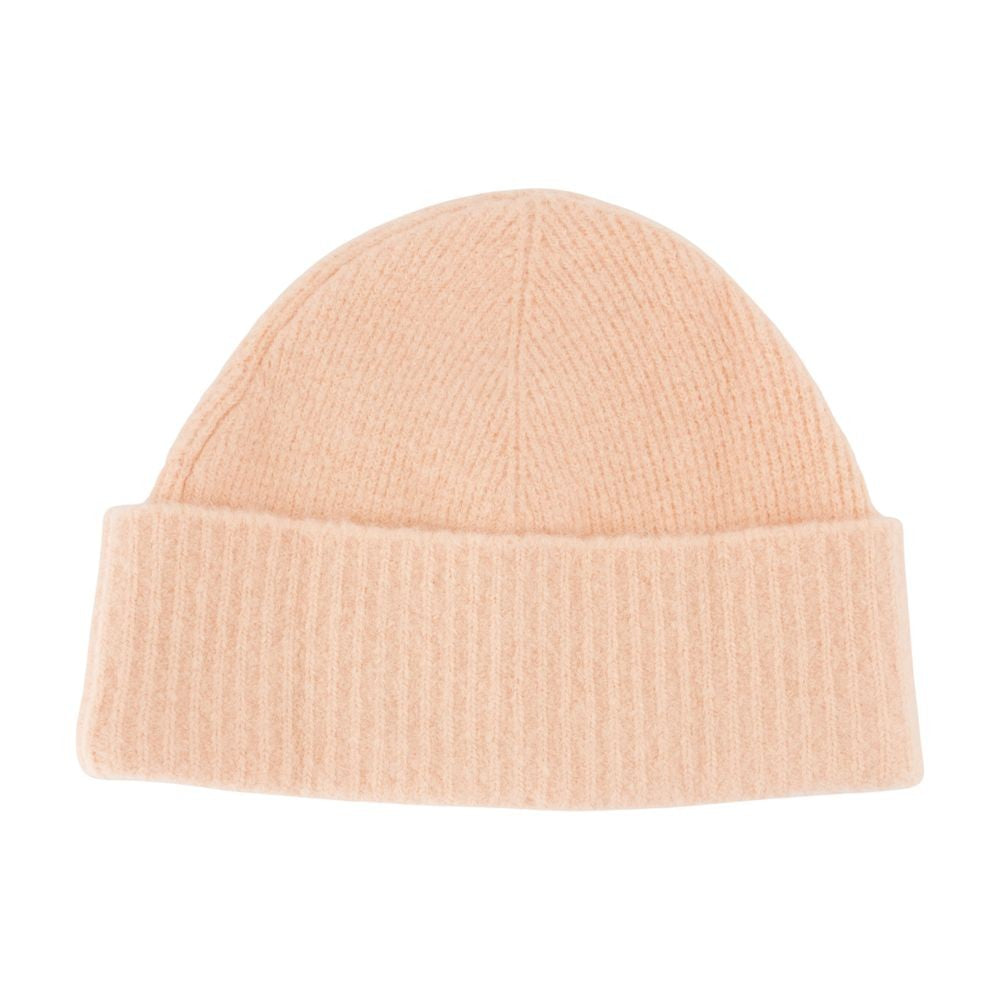 Ami Ribbed Knit Wool Beanie Hat