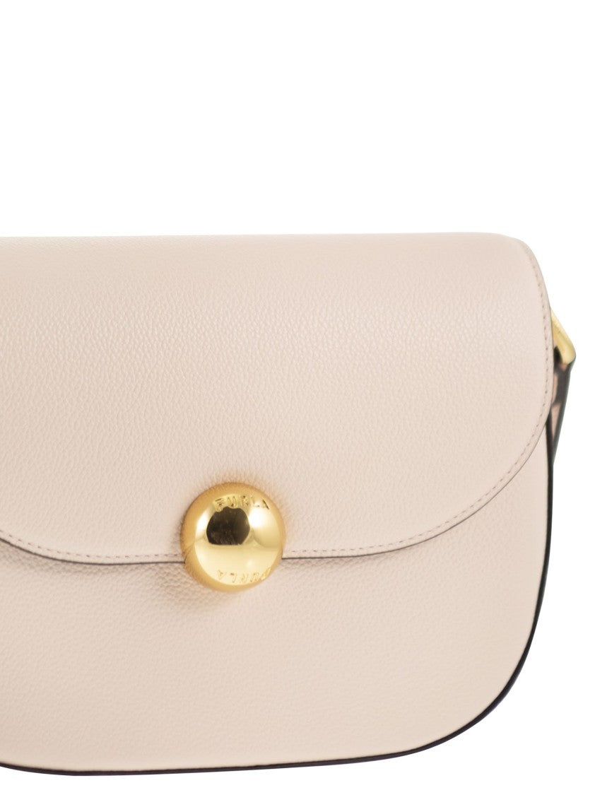 Furla Compact Saddle Shoulder Bag With Iconic Sfera Logo