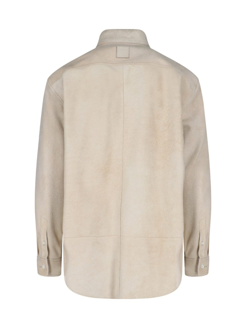 Loewe "Anagram" Shirt Jacket Beige