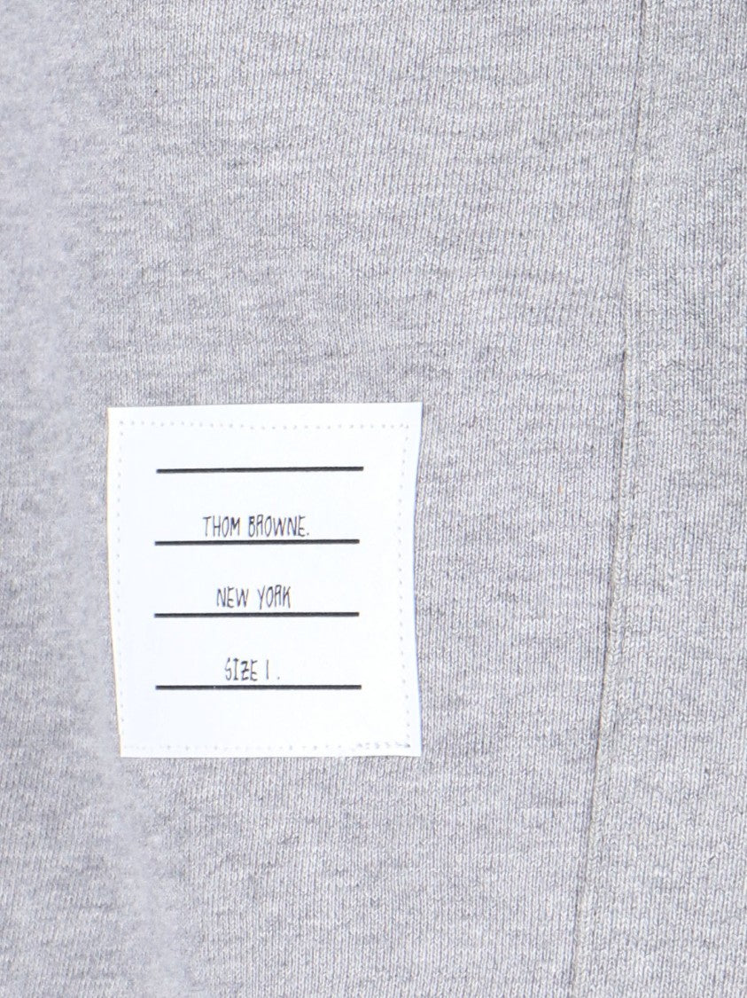 Thom Browne "4-Bar" Crewneck Sweatshirt – Grey