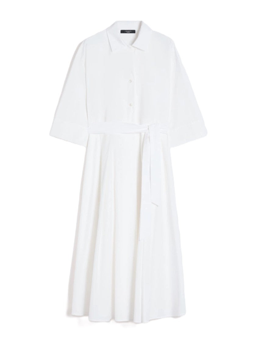 Max Mara Midi Dress With Classic Shirt Collar