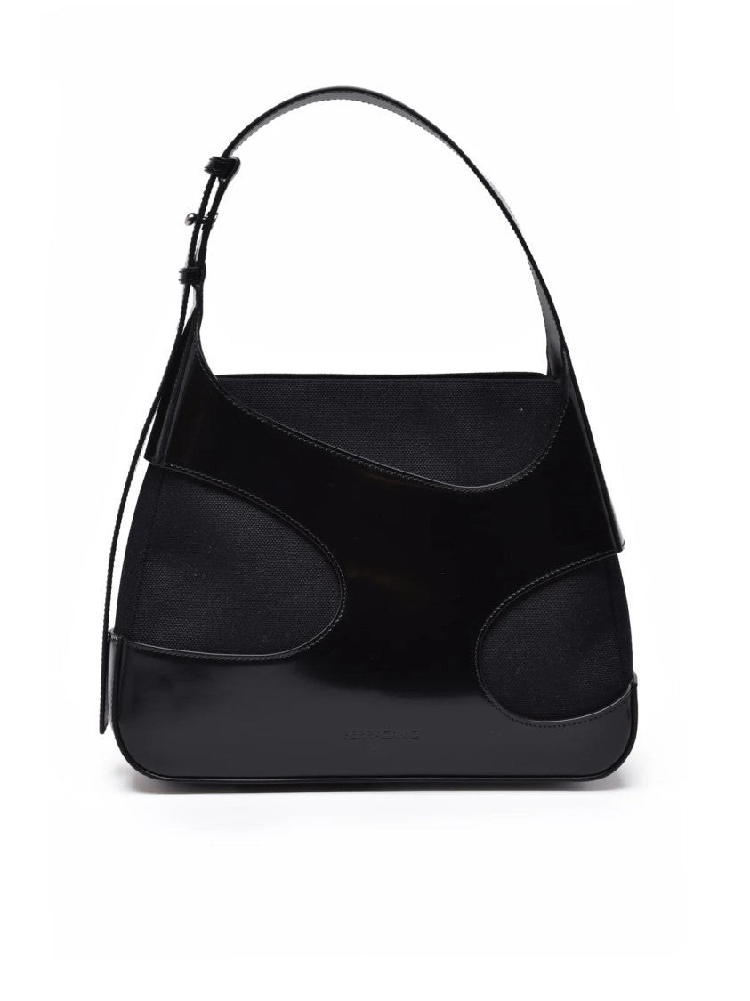 Ferragamo Cut Out Shoulder Bag - Black