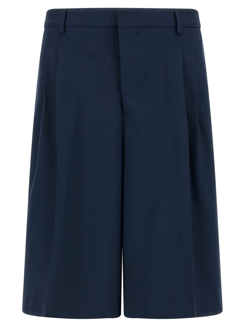 Ami Paris Fresh Wool Bermuda Shorts