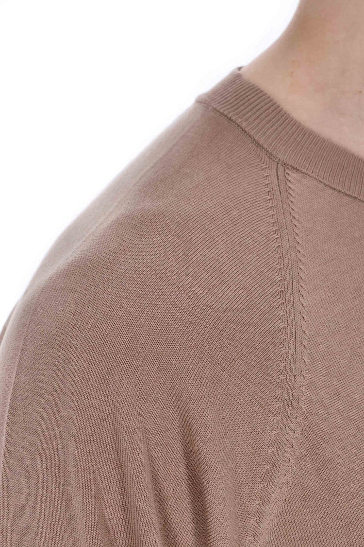 Officine Generale Lyocell-Cotton-Silk Crewneck Sweater