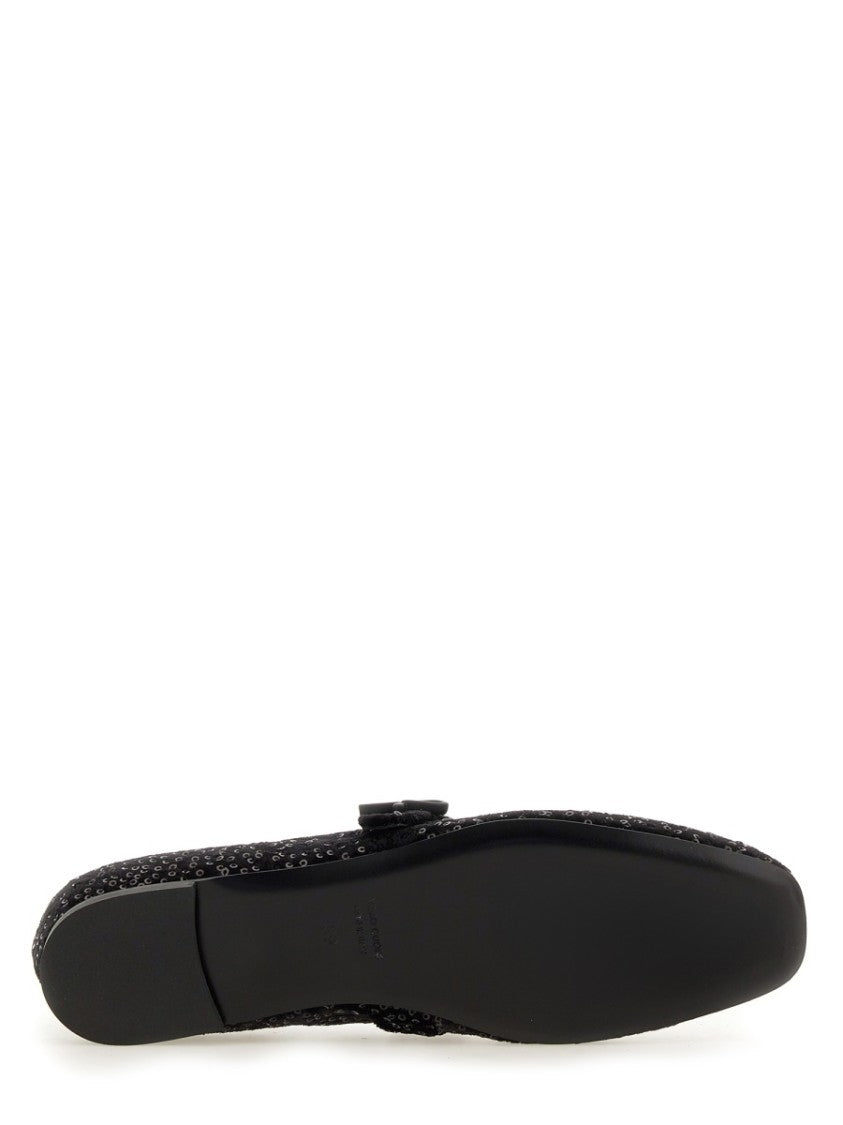 Roberto Festa Ballerina Flats With Rhinestone Detailing