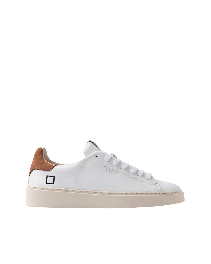 D.A.T.E Levante Calf White-Brown Sneaker
