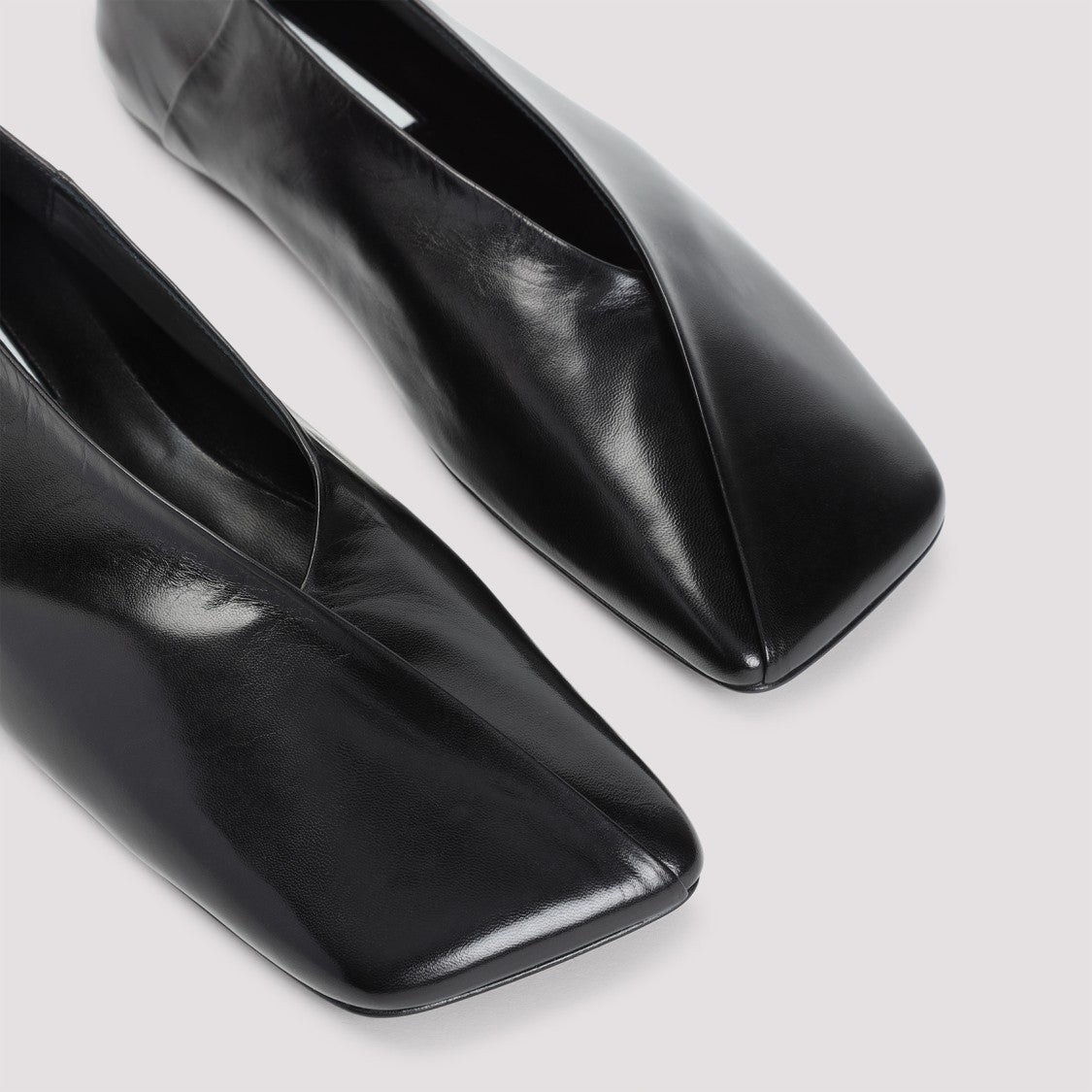 Jil Sander Black Goat Leather Ballerina