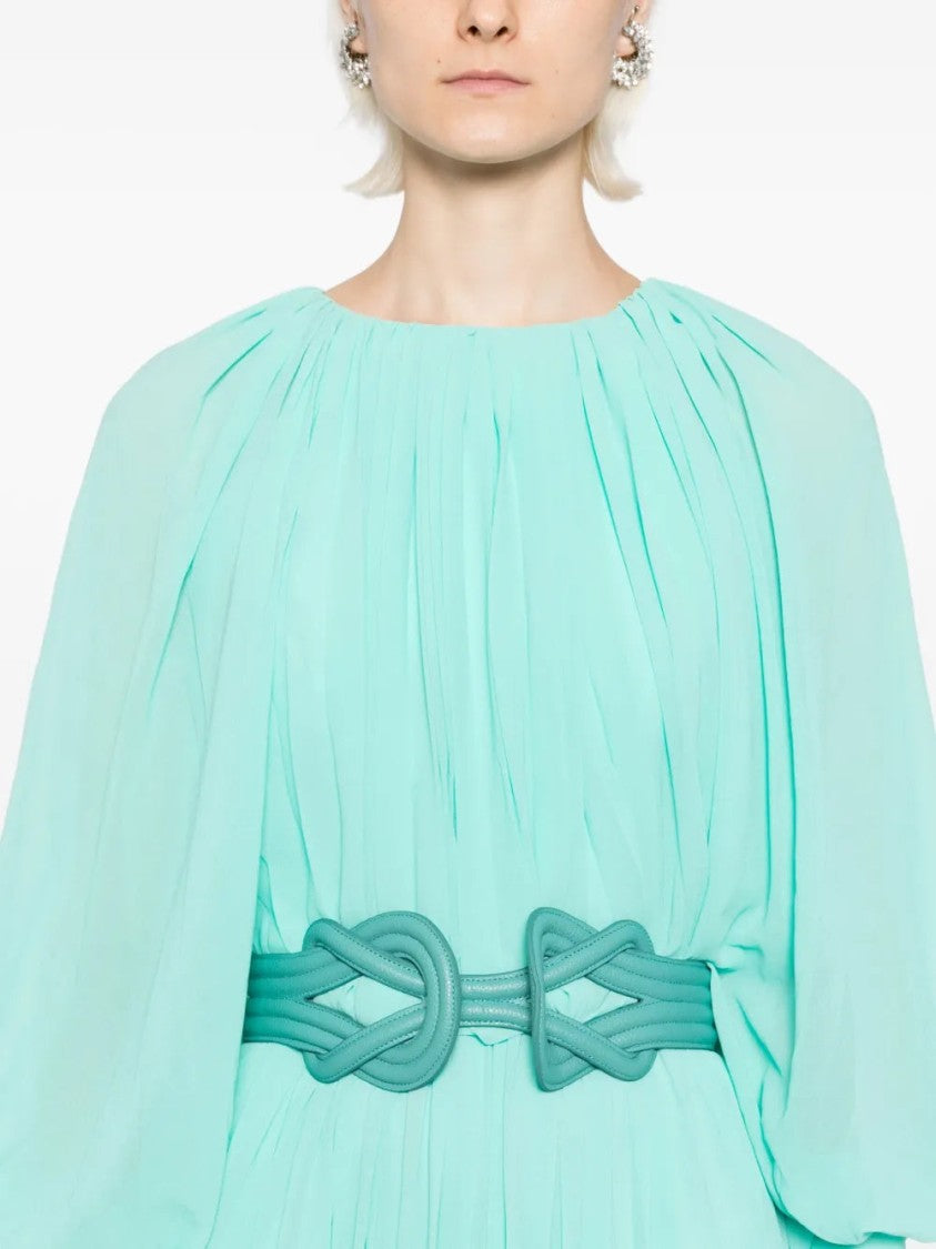 Saiid Kobeisy Pleated Long Dress