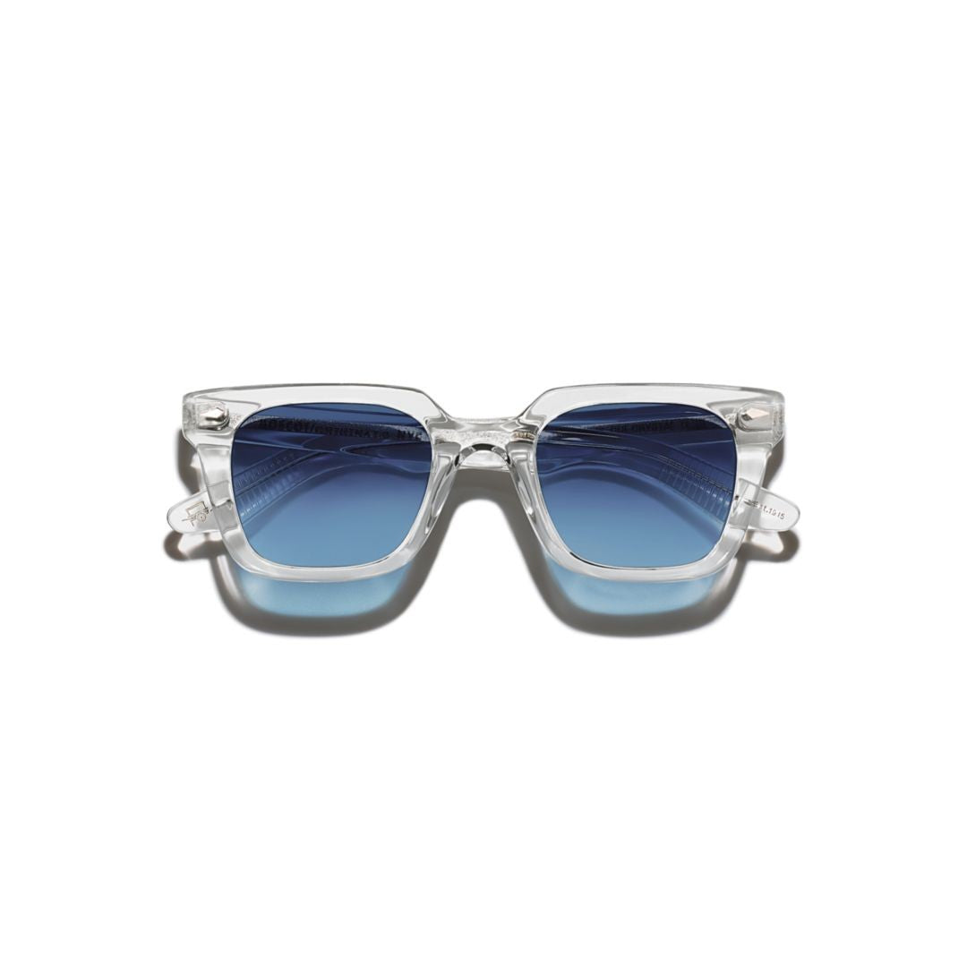 Moscot Or-Grb-S Grober Sun Square-Frame Gradient Blue Tint Moscot Sunglasses