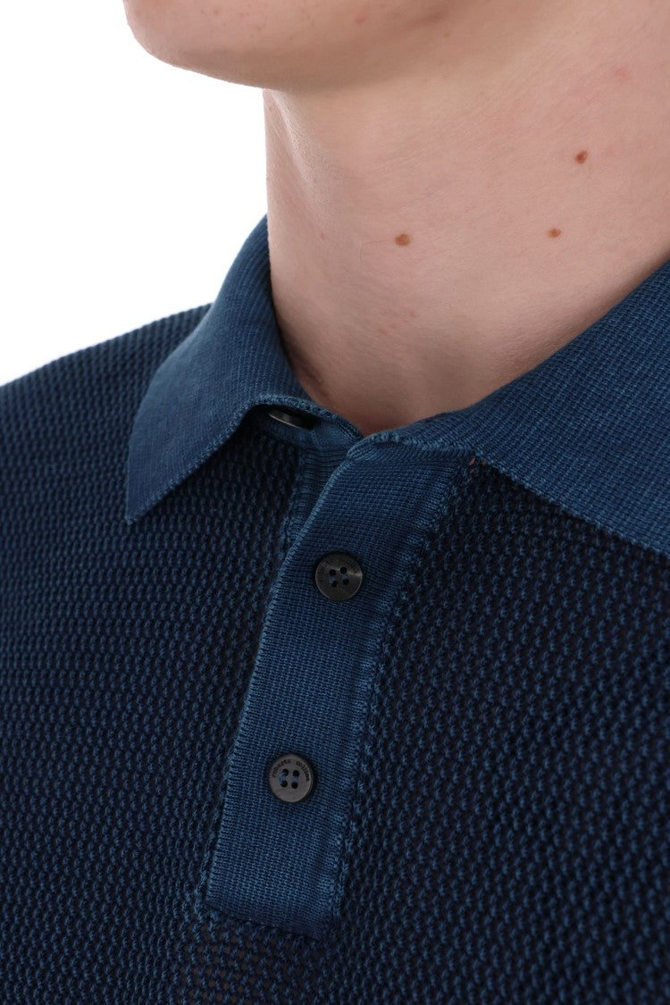 Roberto Collina Open Stitch Cotton Polo