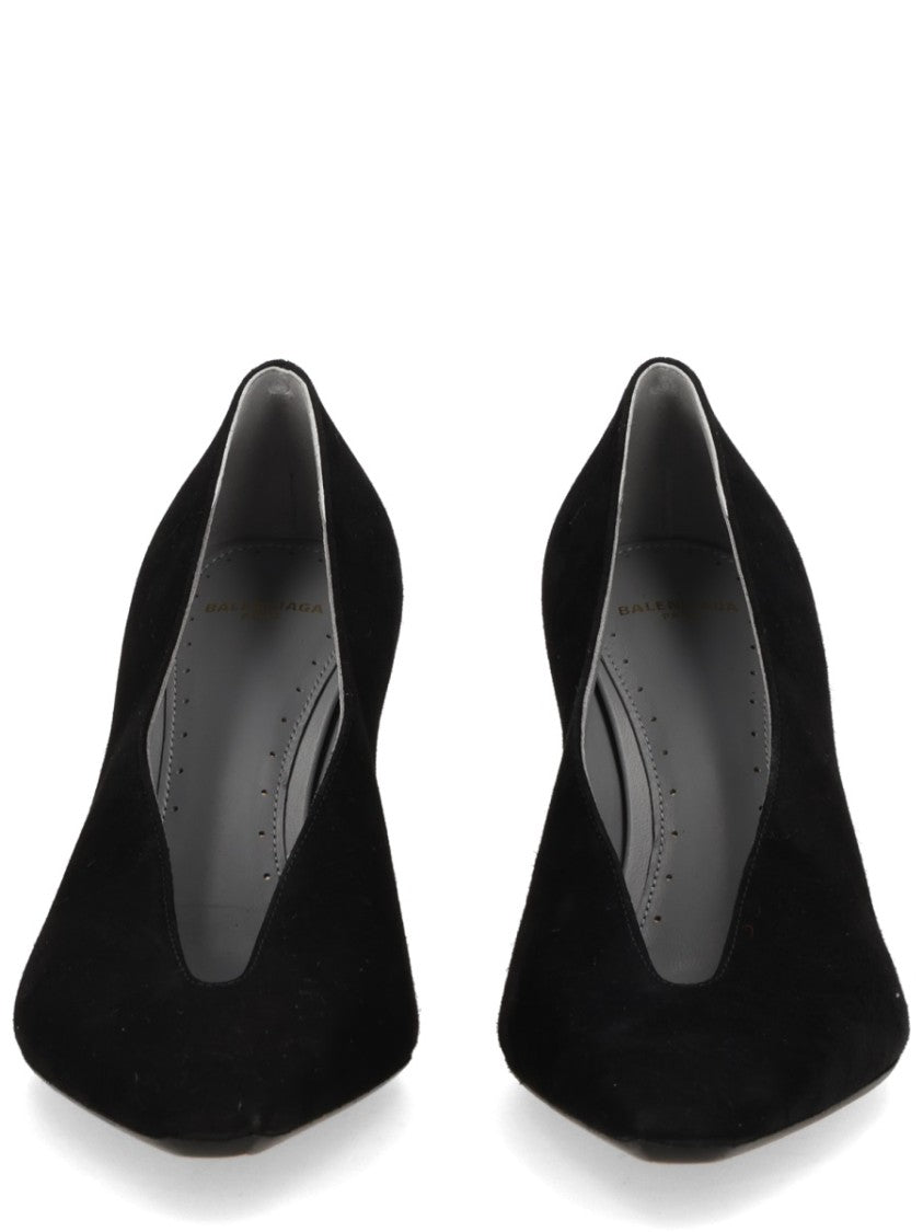 Balenciaga Duchesse Stiletto Heel Leather Pumps