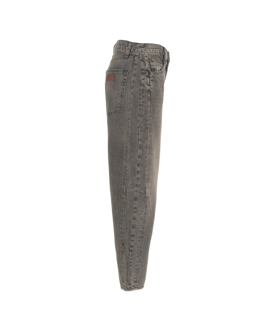 Liu Jo Balloon Jeans With Glitter Finish
