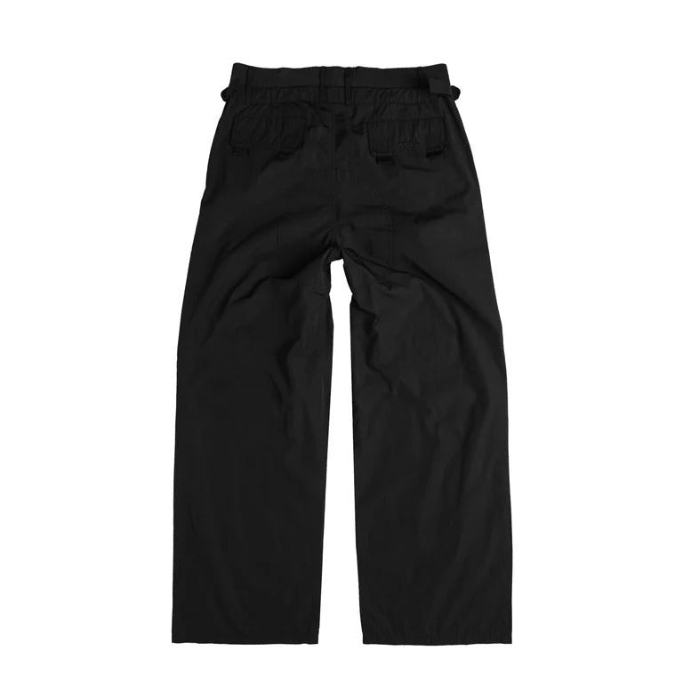 032C Black Wide-Leg Cotton-Blend Cargo Pants