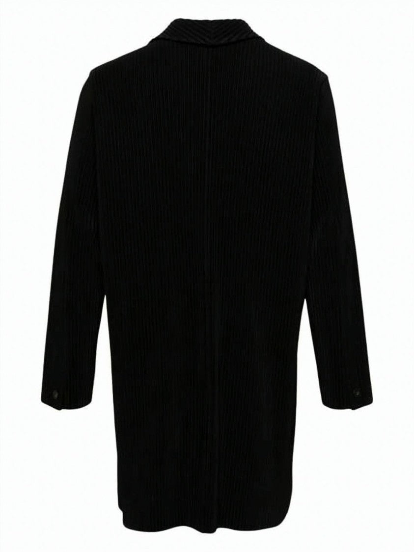 Homme Plissé Issey Miyake Pleated Texture Dom Suit Jacket With Modern Silhouette