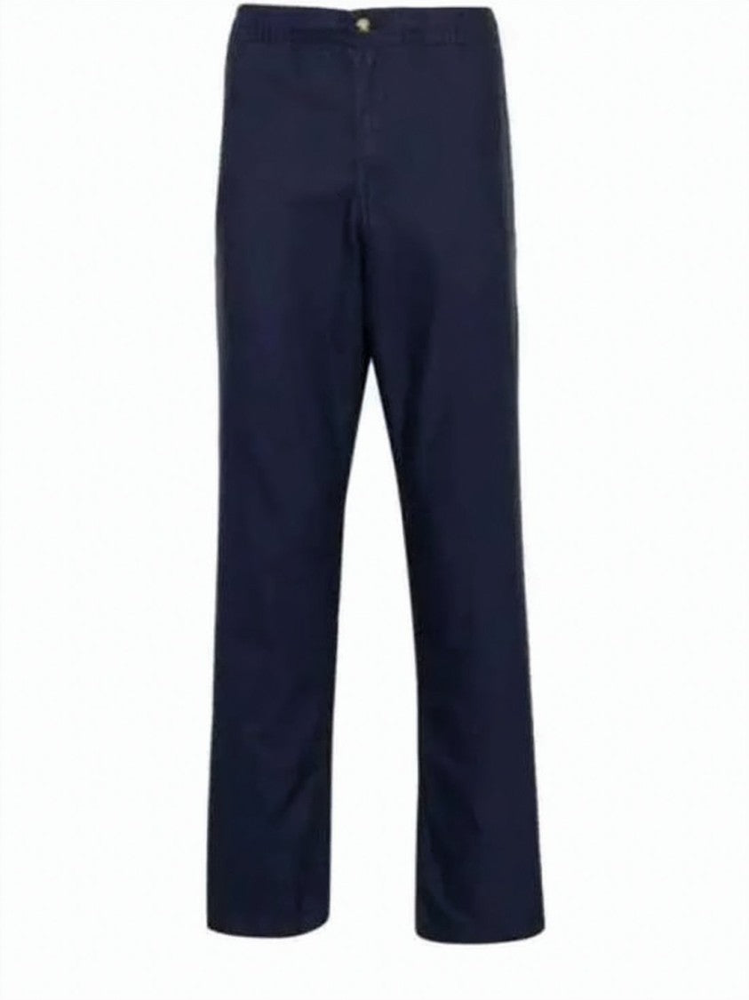 Polo Ralph Lauren Deep Navy Straight Pants With Mid-Rise Waist